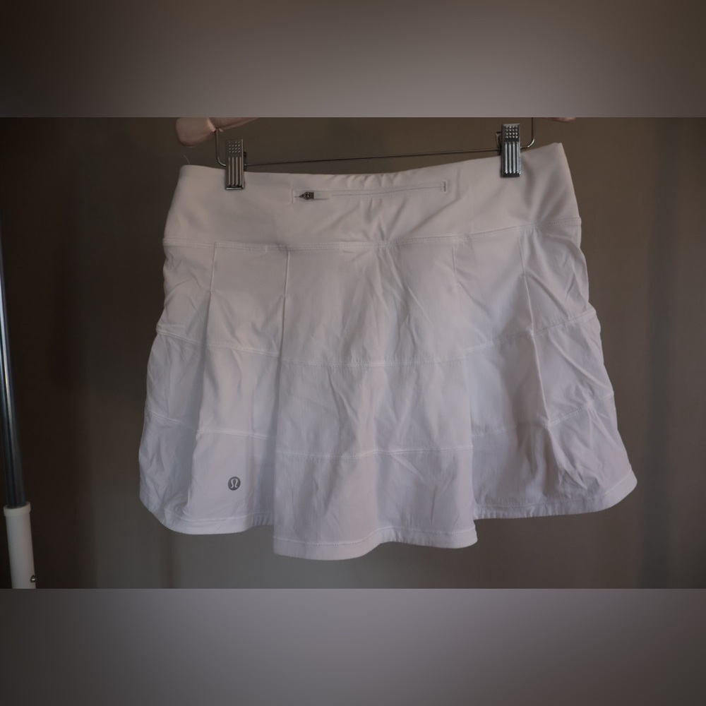 Lululemon White Pace Rival Mid Rise Athletic Skirt - Picture 6 of 6